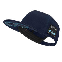 (Blue) Bluetooth-Baseballkappe mit Stereolautsprechern für Outdoor-Aktivitäten in Marineblau, Schwarz oder Vulkan.