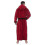 (Red Black, M) Accappatoio da uomo con cappuccio, foderato in pile, lunghezza lunga. 3