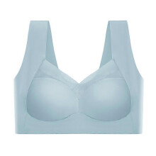 (light blue, XXXL) Wmbra houdingscorrigerende bh, naadloze push-up shapewear voor dames, comfortabele crop top/vest van elastisch nylon, maten L-3XL