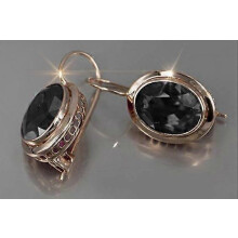 (6) Pendientes colgantes para mujer, tono dorado, cristal verde ovalado geométrico, aleación de zinc, para fiestas y bodas