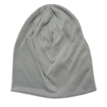 (Silver) Unisex Wintermütze aus einfarbigem, doppellagigem Baumwollstrick, 55–60 cm (Erwachsenengröße), 17 Farboptionen für Outdoor-Sportarten
