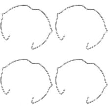 (Binaural version, MR16) 42 mm Durchmesser Sicherungsring-Klammern, 4er-Pack LED-Halogenlampenfassungen für Einbaustrahler