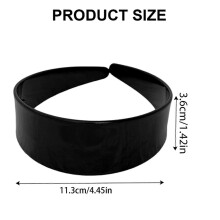 (Brown) Adjustable Wide Headband Acetate Material for Party Casual Outing and Date