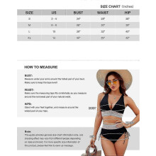 (Green, M) Conjunto de bikini de talle alto con control de abdomen y diseño de bloques de color para mujer.