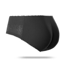 (Black low waist, S) Naadloze corrigerende onderkleding voor dames met billenliftend effect, buikcontrole en gewatteerde heupversterkende slip.
