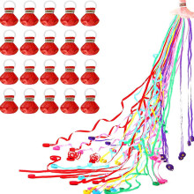 (20pcs) Hand Throw Streamers Poppers, Multicolor Paper, Biodegradable Flame Retardant, for Birthday Wedding Engagement Graduation Celebration, 10 Pack