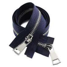 (royal blue, 70cm) Metallreißverschluss, kompatibel mit Oberbekleidung, 5# Zinklegierung, beidseitig offen, für Mäntel und Jacken