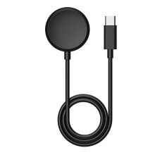 (Black) Magnetic Absorption Smart Watch Charging Dock 1m Type-C Port Charging Cable compatible with Google Pixel Watch