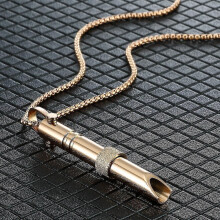 (Gold) Collier en acier inoxydable pour respiration consciente, soulagement du stress et de l'anxiété, adapté aux adultes, respectueux de la peau