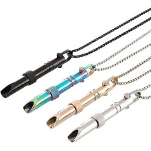 (Colorful) Stainless Steel Mindful Breathing Stress Relief Necklace, Skin-friendly Non-pharmacological Anxiety Relief Wearable Accessory for Adults
