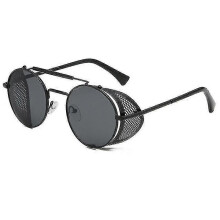 (Black grey) Lunettes de soleil de, en métal et polycarbonate, 1 paire