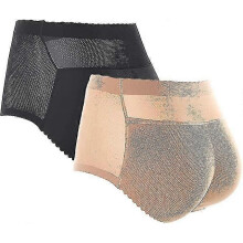 (Black mid waist, L) Butt Lifter Shapewear for Women, Seamless Hip Enhancer Panties with Tummy Control, Breathable
