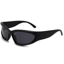 (C2) New Y2K Cyberpunk Unisex Sunglasses, UV400 Protection PC Frame Mirror Sport Goggles for Driving Cycling Party Travel Photo