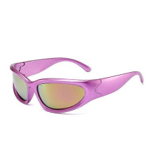 (C13) New Y2K Cyberpunk Unisex Sunglasses, UV400 Protection PC Frame Mirror Sport Goggles for Driving Cycling Party Travel Photo
