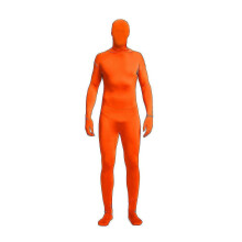 (Orange, 140CM) Unisex Ganzkörper Overall aus Polyester mit Rückenreißverschluss für Halloween und kreative Veranstaltungen, 11 Farben verfügbar