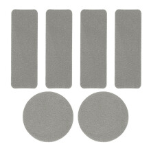 (light gray) Parches adhesivos para reparación de calzado deportivo, antideslizantes, impermeables y transpirables, 6 unidades