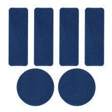 (royal blue) Parches adhesivos para reparación de calzado deportivo, antideslizantes, impermeables y transpirables, 6 unidades