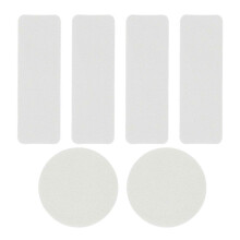 (White) Self Adhesive Sports Shoes Repair Stickers, Flannelette Nonslip Waterproof Breathable Shoe Hole Prevention Repair Patches, 6 Pack