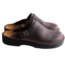 (Coffee, 38) Men's Non-Slip Thick Sole Round Toe Slippers Breathable Shock-Absorbing Outdoor Sandals for Beach Leisure Pool Walking