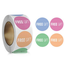 (A51125) Valentine's Day Self-Adhesive Decorative Heart Stickers, 500 Pieces per Roll, 2.5cm Diameter, for Gift Box Card Craft Decoration