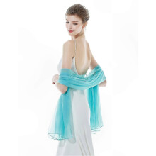 (Aqua Blue) Shawls Wraps for Women, Lightweight Silky Solid Sheer Large Scarf, Wedding Evening Party Bridesmaid Bikini Cover Up