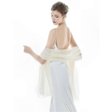 (Beige) Shawls Wraps for Women, Lightweight Silky Solid Sheer Large Scarf, Wedding Evening Party Bridesmaid Bikini Cover Up