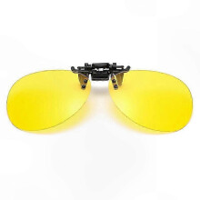 (Yellow) Gafas de sol polarizadas clip-on, protección UV400 anti reflejos para conducción y actividades al aire libre