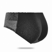 (Low waist 188black, M) Women's Seamless Shaping Padded Panties, Butt Lift Enhancing Shapewear Briefs, Soft Stretchable Fabric for All-day Wear