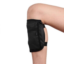 (Black) Waterproof Sports Leg Bag, Mini Phone Pouch for Phones Under 6 Inches, Adjustable Breathable Elastic Running Cycling Storage Bag