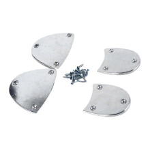 (Kids L) Geschikt voor tapdansschoenen, metalen hielplaten, zoolbeschermer van legering, antislip voor dans