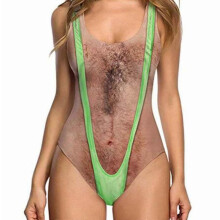 (Light green, XL) Bañador de una pieza mujer con estampado 3D, control abdominal, para playa vacaciones piscina spa
