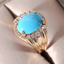 (Color5, 7) Anillo de boda geométrico para mujer, con montaje de canal, aleación de zinc, para compromiso, fiesta, aniversario y vacaciones