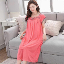 (D Watermelon Red) Vestido de noche sin mangas con escote en V, rayas, bordado, satén de seda, con cordones, pijama ligero de verano para mujer, azul