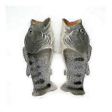 (Grey, 30-31) Chanclas de pescado salado antideslizantes, ligeras y transpirables para hombre, mujer y niños, uso exterior de verano