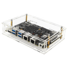 For Banana Pi BPI-F3 Acrylic Case Transparent Shell Protective Box Optional Cooling Fan Development Board