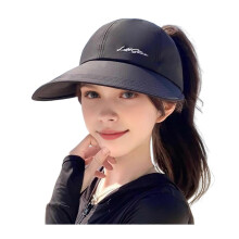 (Black) Quick-Dry Baseball Cap, Adjustable Wide Brim, Lightweight Breathable Acrylic, UPF Sun Protection for Hiking Beach Gardening Outdoor Activities