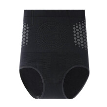 (Black, XXL) Thermogene corrigerende shorts voor dames, hoge taille, buikcontrole, compressiebroekje voor yoga, sportschool en dagelijks gebruik.
