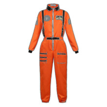 (Orange for Women, L) Traje de astronauta, para hombres mujeres y parejas, poliéster, tallas XS a XXXL, para cosplay y Halloween