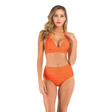 (Orange, 2xl) Girls UPF 50+ Sun Protection One-Piece Swimsuit, Ultra Soft Fully Lined Printed Swimwear for Beach Swimming