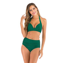 (Green, 3xl) Girls UPF 50+ Sun Protection One-Piece Swimsuit, Ultra Soft Fully Lined Printed Swimwear for Beach Swimming
