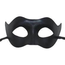 (Black) Máscara veneciana de mascarada para mujer, máscara de media cara para fiesta de Halloween.