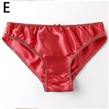 (orange, 3X) Naisten satiinialushousut, silkkiset pikkuhousut, koko M - 3X, yksivärisinä