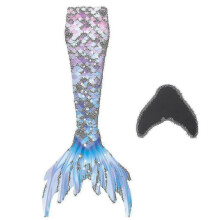 (purple(Excluding fins), S) Zwembare zeemeerminstaart met monovin voor kinderen en volwassenen