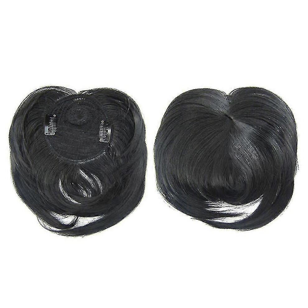 (1) Clip-on Hair Topper Synthetic Heat Resistant Fibre Hairpiece for Women with Breathable Net
