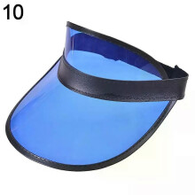 (10) UV-werende PVC-zonneklep voor fietsen en buitensporten, verstelbare baseballpet voor dames en heren, zonbescherming voor mannen en vrouwen