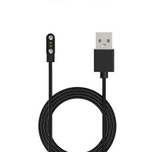 (Black, 3.5mm 11mm) Strong Magnetic Charging Cable for Smart Watch, 2 Pin, 60cm, Compatible with Universal Contact Pitch