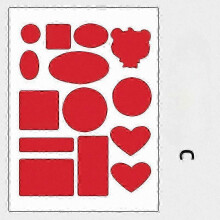 (red, C) Selbstklebender Textilflicken, wasserdicht, waschbar, 20 x 15 cm