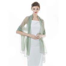 (Sage Green) Shawls Wraps for Women, Lightweight Silky Solid Sheer Large Scarf, Wedding Evening Party Bridesmaid Bikini Cover Up