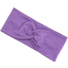 (Light purple) Crochet Headband for Sports with Floral Leopard Tie-Dye Print Elastic Yoga
