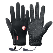 (ColorB, XL) Gants chauffants pour adultes avec batterie rechargeable USB et fonction écran tactile